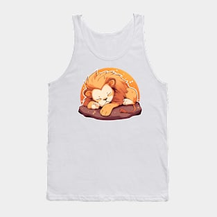 sleeping lioin Tank Top